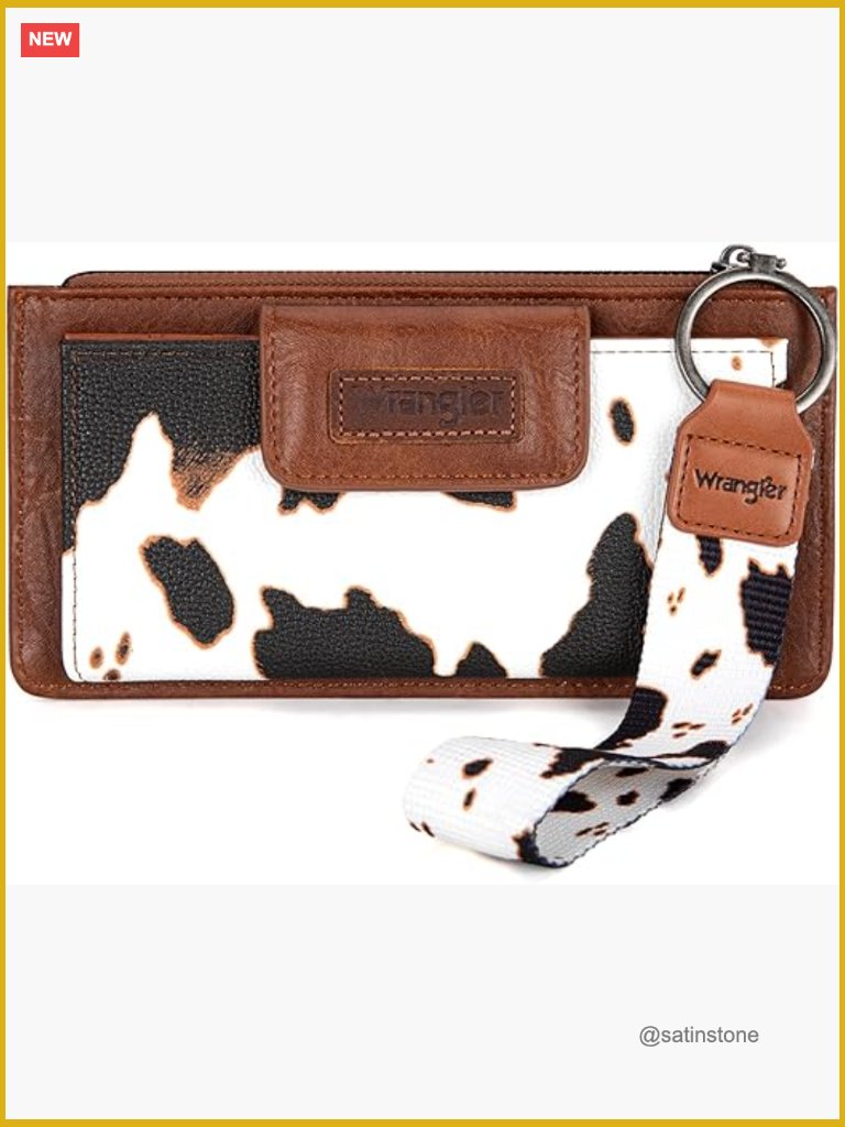 Faux Leather Wristlet Wallet With Multiple Card Slots And Coin Pocket